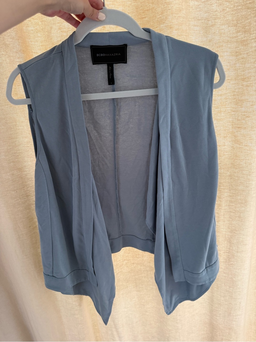 BCBGMaxAzria Sleeveless Waterfall Vest